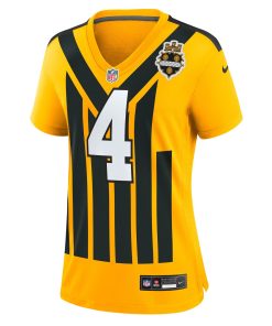 Alternative view of DK Metcalf Pittsburgh Steelers Nike Women’s Alternate 1933 Throwback Game Jersey – Gold