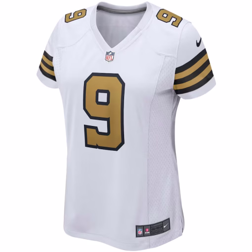Drew Brees New Orleans Saints Nike Women’s Alternate Game Jersey – White - Image 2