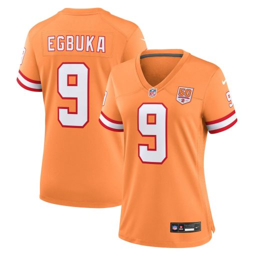 Emeka Egbuka  Tampa Bay Buccaneers Nike Women’s 50th Season Game Jersey – Creamsicle