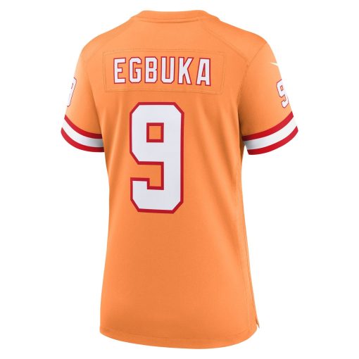 Emeka Egbuka  Tampa Bay Buccaneers Nike Women’s 50th Season Game Jersey – Creamsicle - Image 3