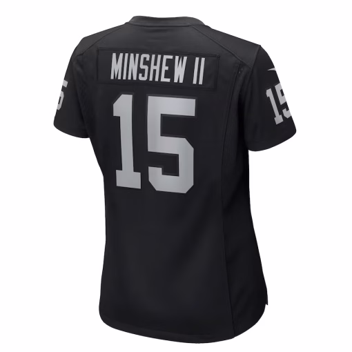 Gardner Minshew II Las Vegas Raiders Nike Women’s Game Jersey – Black - Image 3