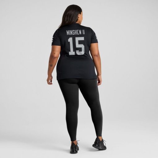 Gardner Minshew II Las Vegas Raiders Nike Women’s Game Jersey – Black - Image 7