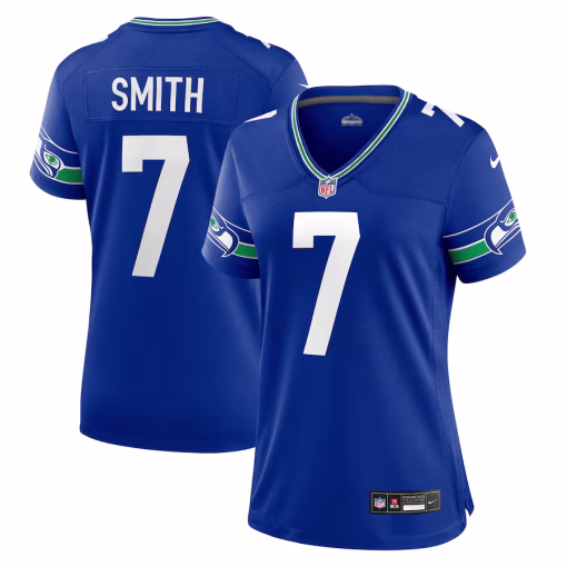 Geno Smith Seattle Seahawks Nike Women’s Player Jersey – Royal