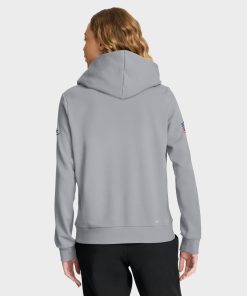 Alternative view of Pittsburgh Steelers Nike Women’s 1933 Sideline Throwback Performance Pullover Hoodie – Gray
