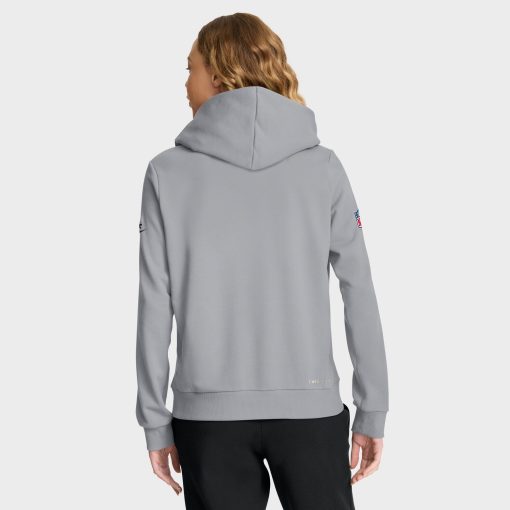Pittsburgh Steelers Nike Women’s 1933 Sideline Throwback Performance Pullover Hoodie – Gray - Image 2