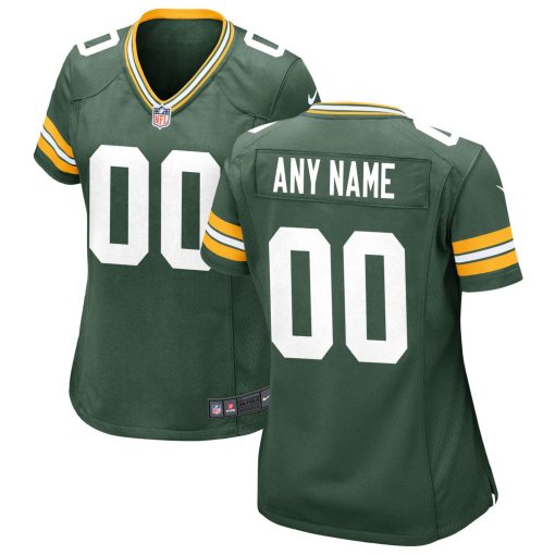 Green Bay Packers Nike Women’s Custom Game Jersey – Green