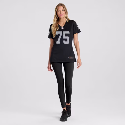 Howie Long Las Vegas Raiders Nike Women’s Game Retired Player Jersey – Black - Image 4