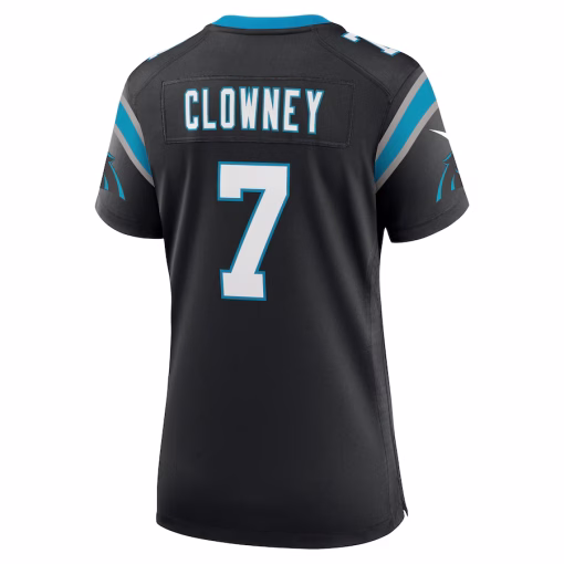 Jadeveon Clowney Carolina Panthers Nike Women’s Game Jersey – Black - Image 3