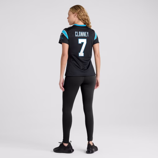 Jadeveon Clowney Carolina Panthers Nike Women’s Game Jersey – Black - Image 5