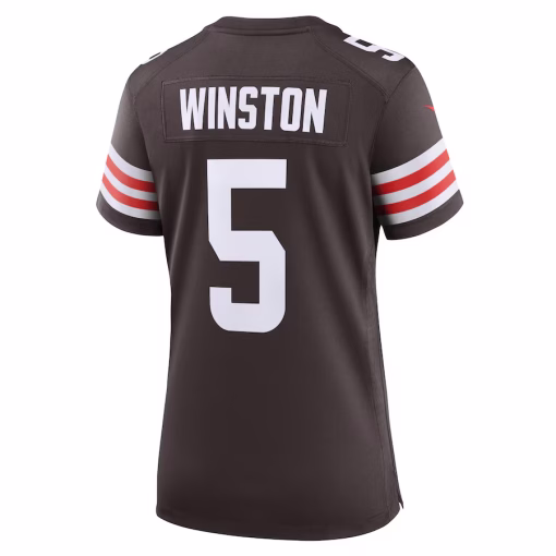 Jameis Winston Cleveland Browns Nike Women’s Game Jersey – Brown - Image 3