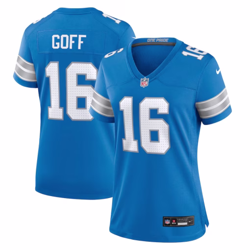 Jared Goff Detroit Lions Nike Women’s Game Jersey – Blue