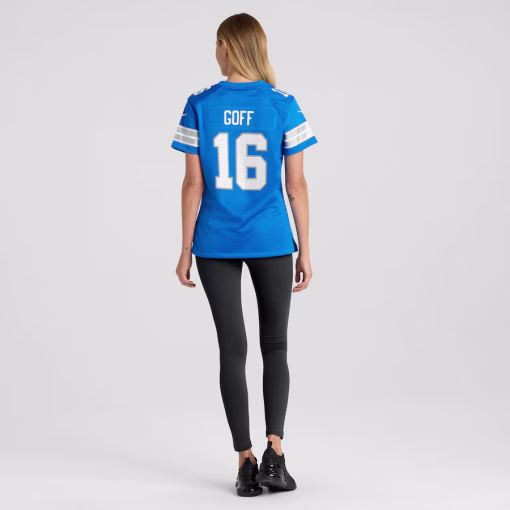 Jared Goff Detroit Lions Nike Women’s Game Jersey – Blue - Image 5