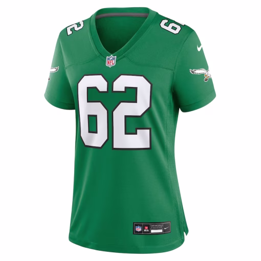 Women’s Philadelphia Eagles Jason Kelce Nike Kelly Green Player Jersey - Image 2