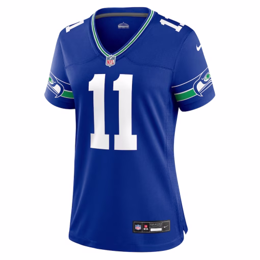 Jaxon Smith-Njigba Seattle Seahawks Nike Women’s Throwback Player Game Jersey – Royal - Image 2