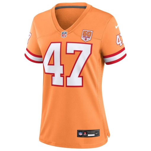John Lynch  Tampa Bay Buccaneers Nike Women’s 50th Season Game Jersey – Creamsicle - Image 2