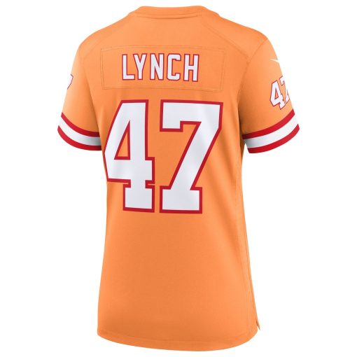 John Lynch  Tampa Bay Buccaneers Nike Women’s 50th Season Game Jersey – Creamsicle - Image 3