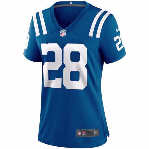 Jonathan Taylor Indianapolis Colts Nike Women’s Player Game Jersey – Royal - Image 3
