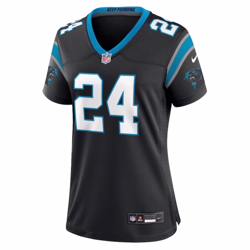 Jonathon Brooks Carolina Panthers Nike Women’s Game Jersey – Black - Image 2