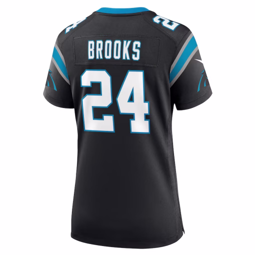 Jonathon Brooks Carolina Panthers Nike Women’s Game Jersey – Black - Image 3