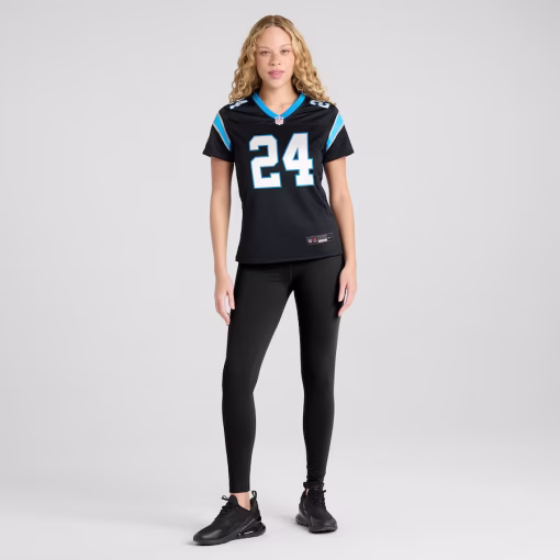 Jonathon Brooks Carolina Panthers Nike Women’s Game Jersey – Black - Image 4