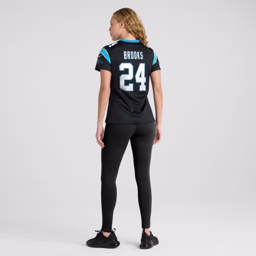 Jonathon Brooks Carolina Panthers Nike Women’s Game Jersey – Black - Image 5