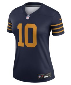 Alternative view of Jordan Love Green Bay Packers Nike Women’s The 1923 Classic Legend Player Dri-FIT Top – Navy