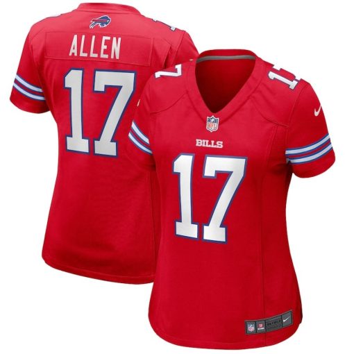 Josh Allen Buffalo Bills Nike Women’s Alternate Game Player Jersey – Red