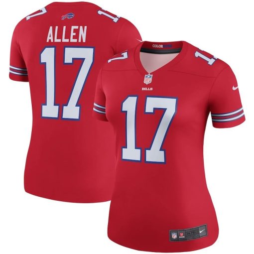 Josh Allen Buffalo Bills Nike Women’s Alternate Legend Player Performance Top – Red
