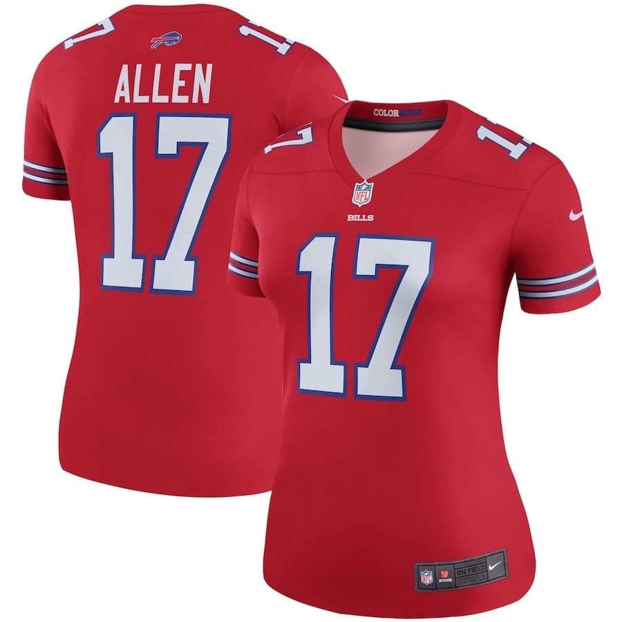 Josh Allen Buffalo Bills Nike Women’s Alternate Legend Player Performance Top – Red