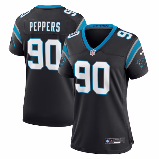Julius Peppers Carolina Panthers Nike Women’s Retired Player Game Jersey – Black