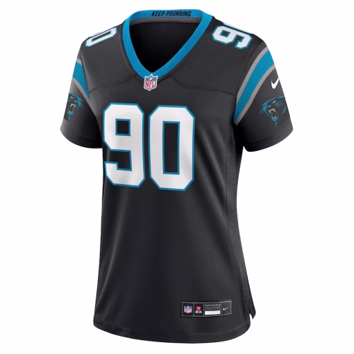 Julius Peppers Carolina Panthers Nike Women’s Retired Player Game Jersey – Black - Image 2