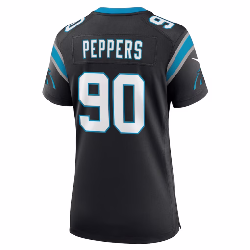 Julius Peppers Carolina Panthers Nike Women’s Retired Player Game Jersey – Black - Image 3