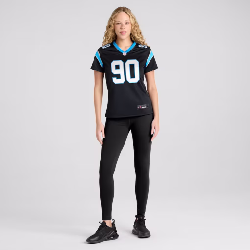 Julius Peppers Carolina Panthers Nike Women’s Retired Player Game Jersey – Black - Image 4