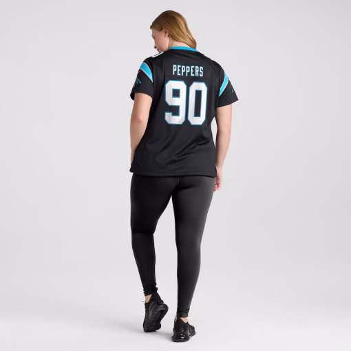 Julius Peppers Carolina Panthers Nike Women’s Retired Player Game Jersey – Black - Image 7