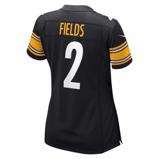 Women’s Pittsburgh Steelers Justin Fields Nike Black Game Player Jersey - Image 3