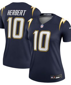 Justin Herbert Los Angeles Chargers Nike Women’s Alternate Super Chargers Legend Player Performance Top – Navy