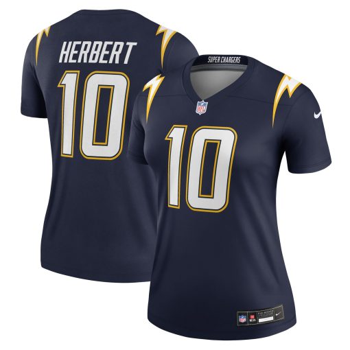 Justin Herbert Los Angeles Chargers Nike Women’s Alternate Super Chargers Legend Player Performance Top – Navy