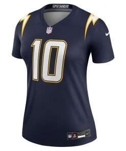 Alternative view of Justin Herbert Los Angeles Chargers Nike Women’s Alternate Super Chargers Legend Player Performance Top – Navy