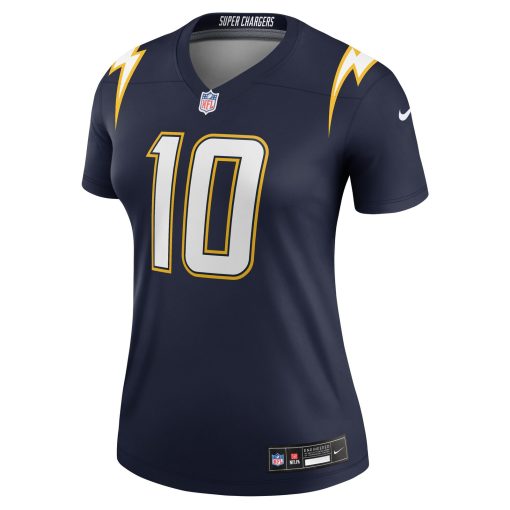 Justin Herbert Los Angeles Chargers Nike Women’s Alternate Super Chargers Legend Player Performance Top – Navy - Image 2