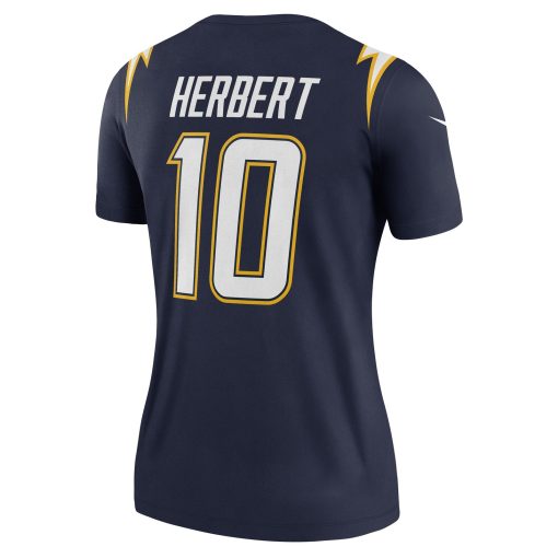 Justin Herbert Los Angeles Chargers Nike Women’s Alternate Super Chargers Legend Player Performance Top – Navy - Image 3