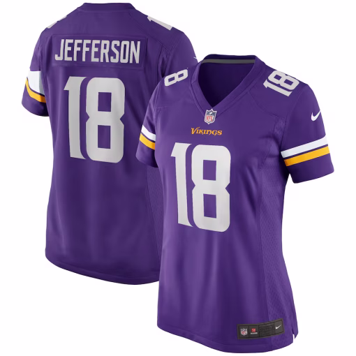 Justin Jefferson Minnesota Vikings Nike Women’s Game Jersey – Purple