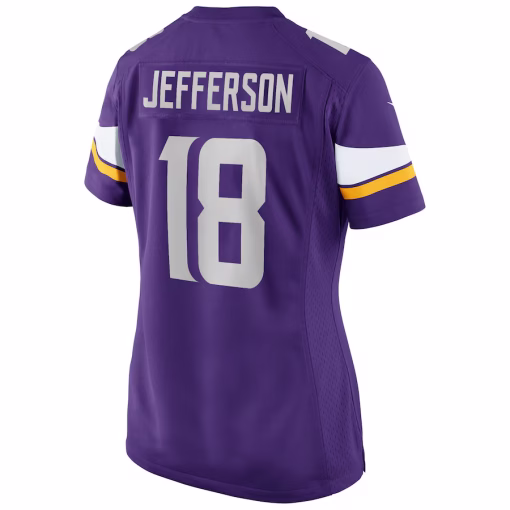 Justin Jefferson Minnesota Vikings Nike Women’s Game Jersey – Purple - Image 3