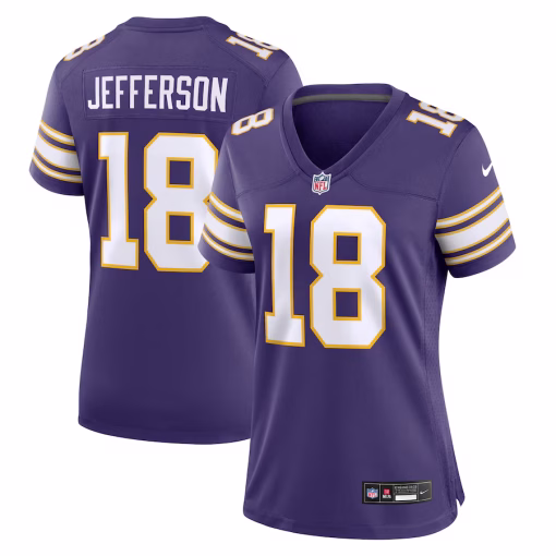 Justin Jefferson Minnesota Vikings Nike Women’s Player Jersey – Purple