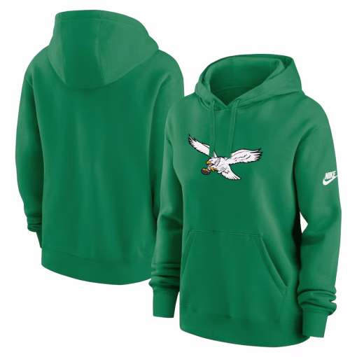 Women’s Philadelphia Eagles Nike Kelly Green Club Fleece Pullover Hoodie