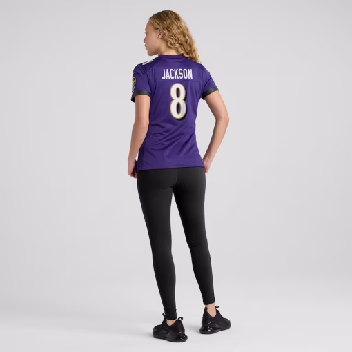 Lamar Jackson Baltimore Ravens Nike Women’s Game Jersey – Purple - Image 5