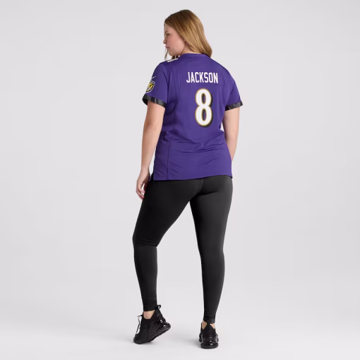 Lamar Jackson Baltimore Ravens Nike Women’s Game Jersey – Purple - Image 7