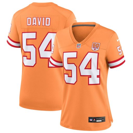 Lavonte David  Tampa Bay Buccaneers Nike Women’s 50th Season Game Jersey – Creamsicle
