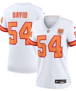 Lavonte David ’76 Tampa Bay Buccaneers Nike Women’s 50th Season Game Jersey – White