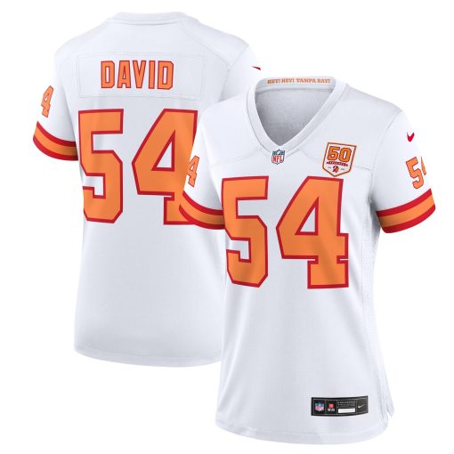 Lavonte David ’76 Tampa Bay Buccaneers Nike Women’s 50th Season Game Jersey – White