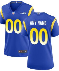 Nike Los Angeles Rams Women’s Custom Game Jersey – Royal